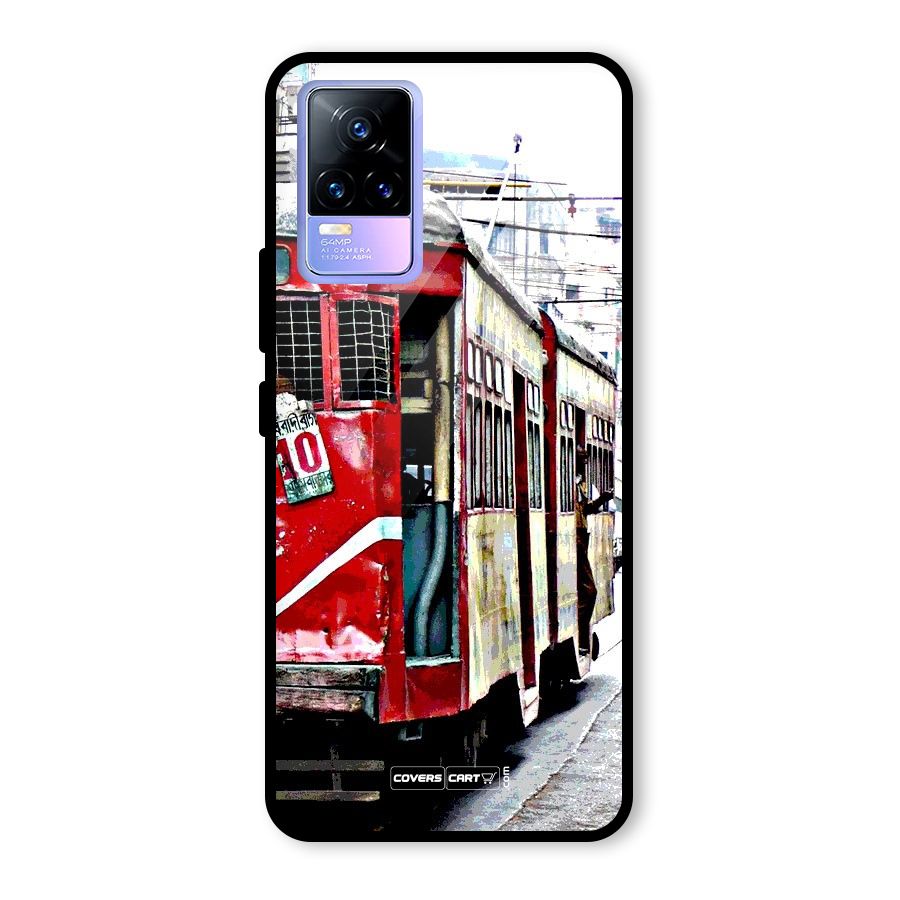 Vintage Citystyle Glass Back Case for Vivo Y73