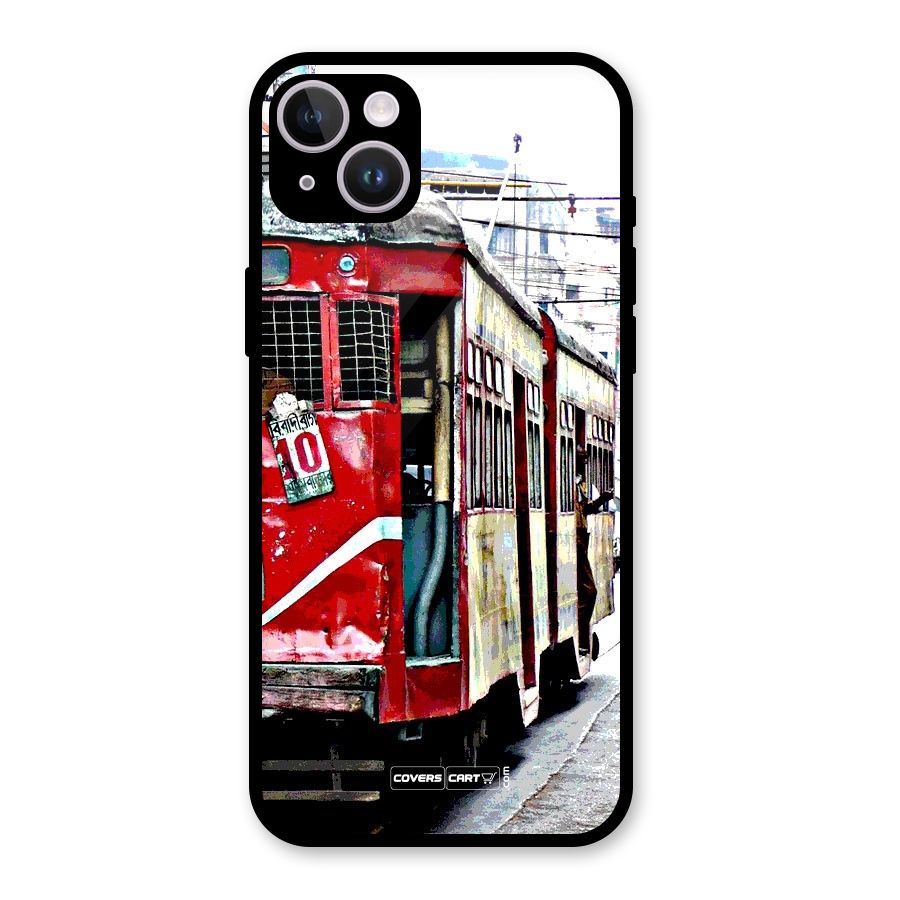 Vintage Citystyle Glass Back Case for iPhone 14 Plus