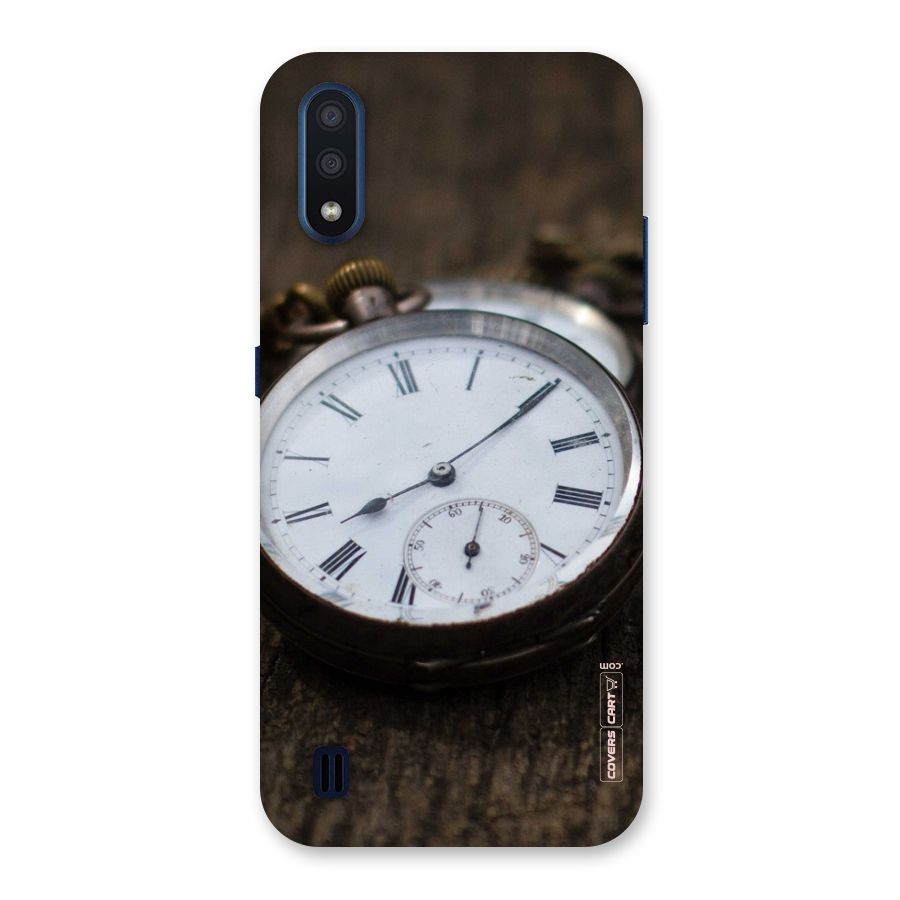 Vintage Clock Back Case for Galaxy M01