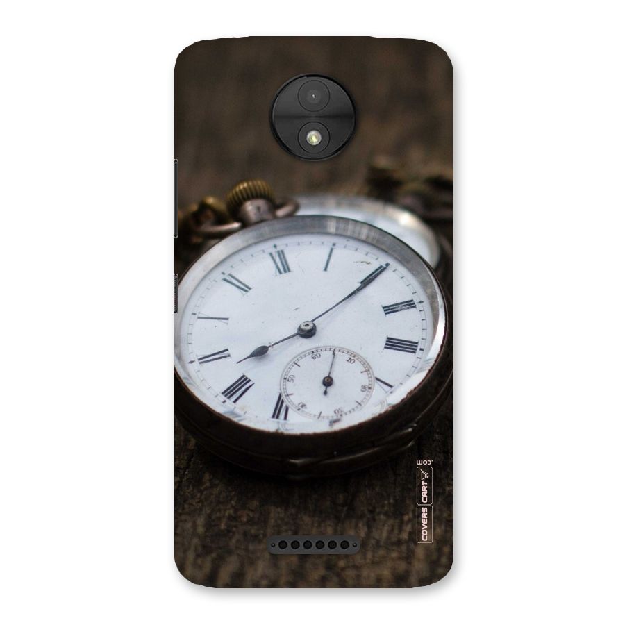 Vintage Clock Back Case for Moto C