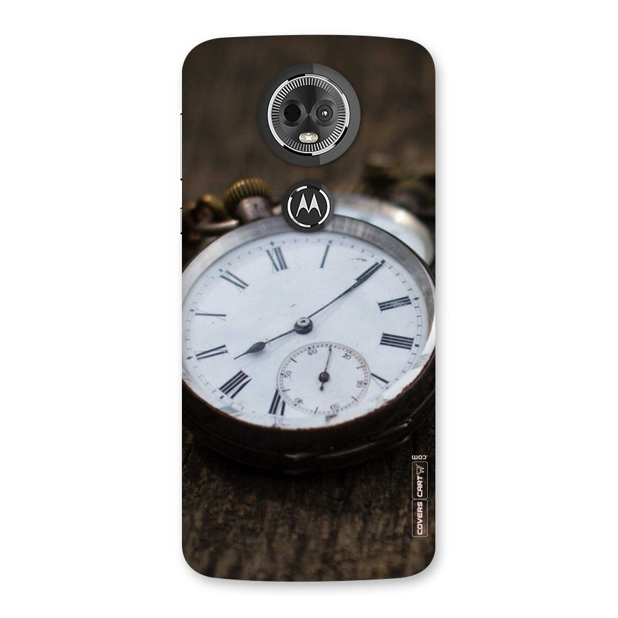 Vintage Clock Back Case for Moto E5 Plus