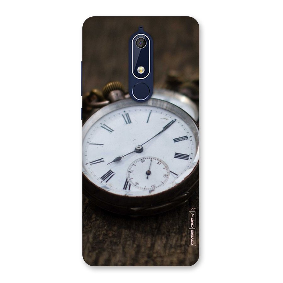 Vintage Clock Back Case for Nokia 5.1