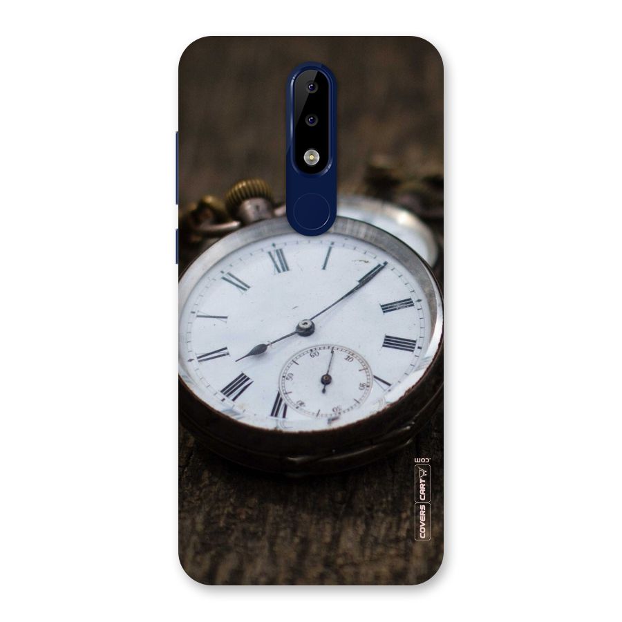 Vintage Clock Back Case for Nokia 5.1 Plus