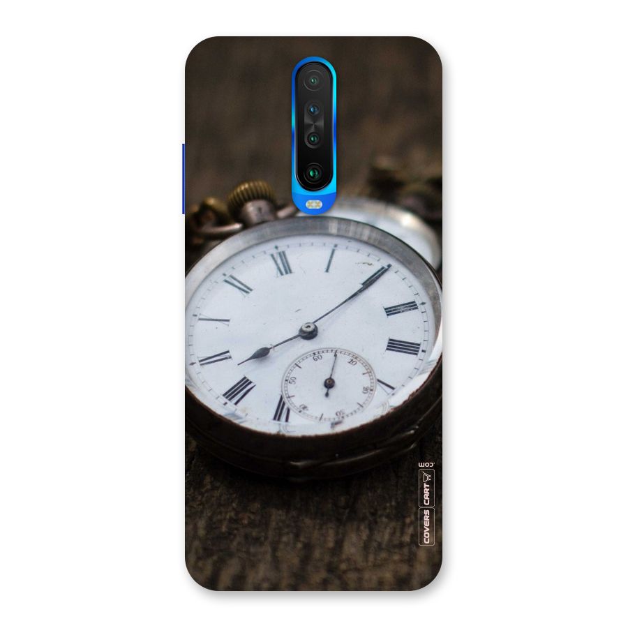 Vintage Clock Back Case for Poco X2