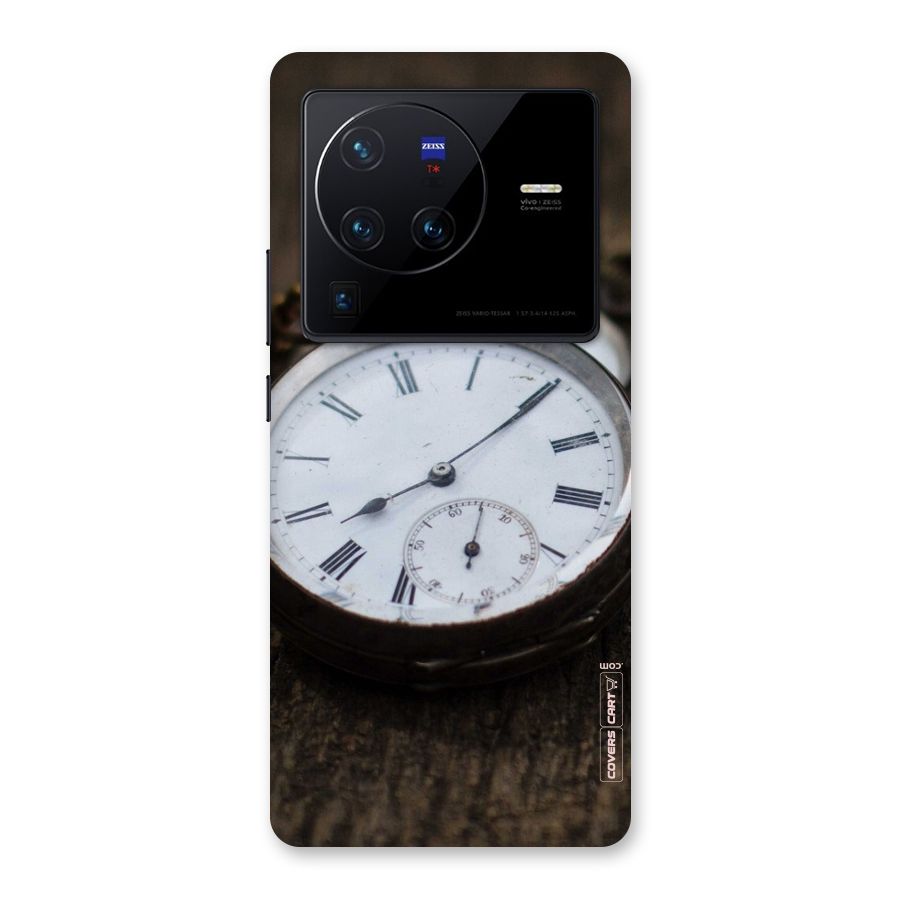 Vintage Clock Back Case for Vivo X80 Pro
