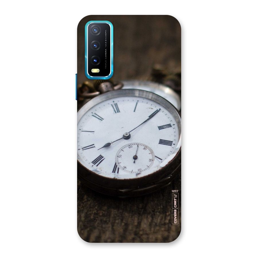 Vintage Clock Back Case for Vivo Y20A