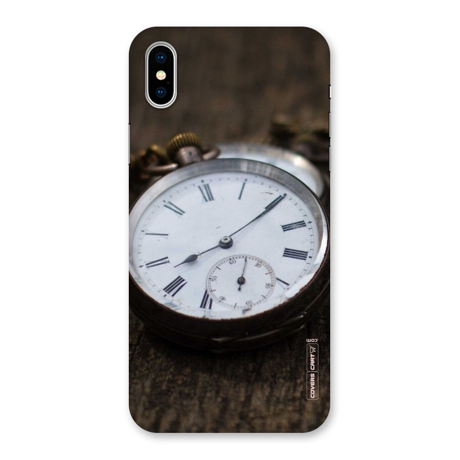Vintage Clock Back Case for iPhone XS