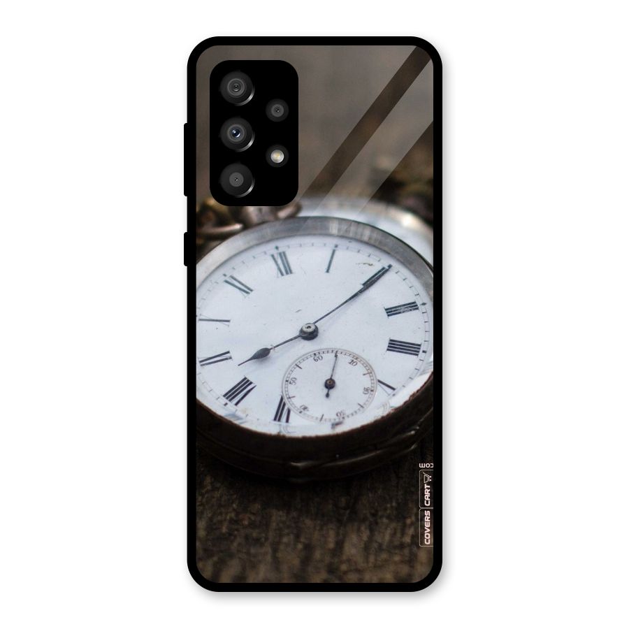 Vintage Clock Glass Back Case for Galaxy A32