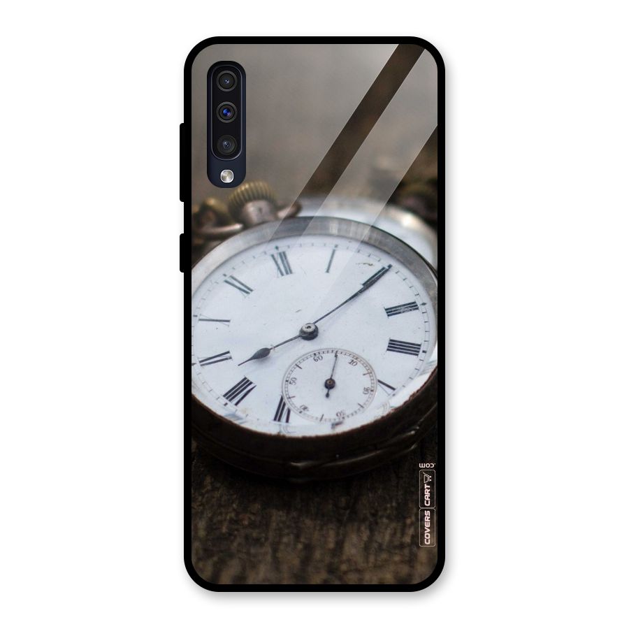 Vintage Clock Glass Back Case for Galaxy A50