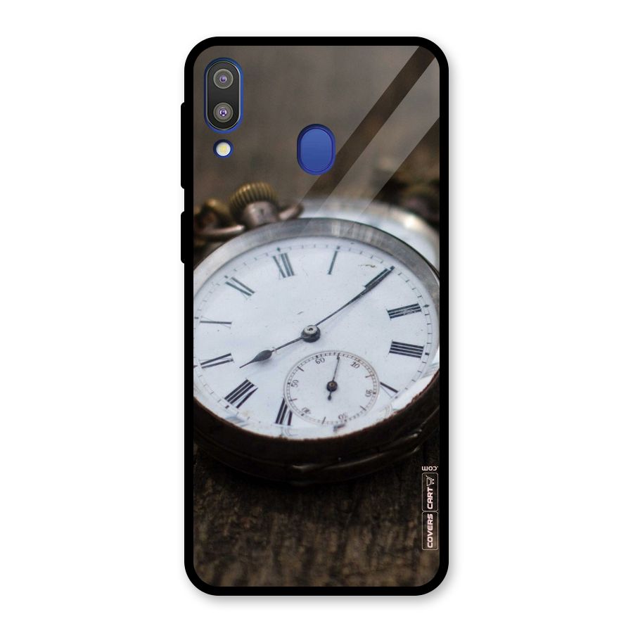 Vintage Clock Glass Back Case for Galaxy M20