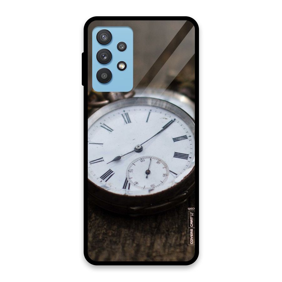 Vintage Clock Glass Back Case for Galaxy M32 5G