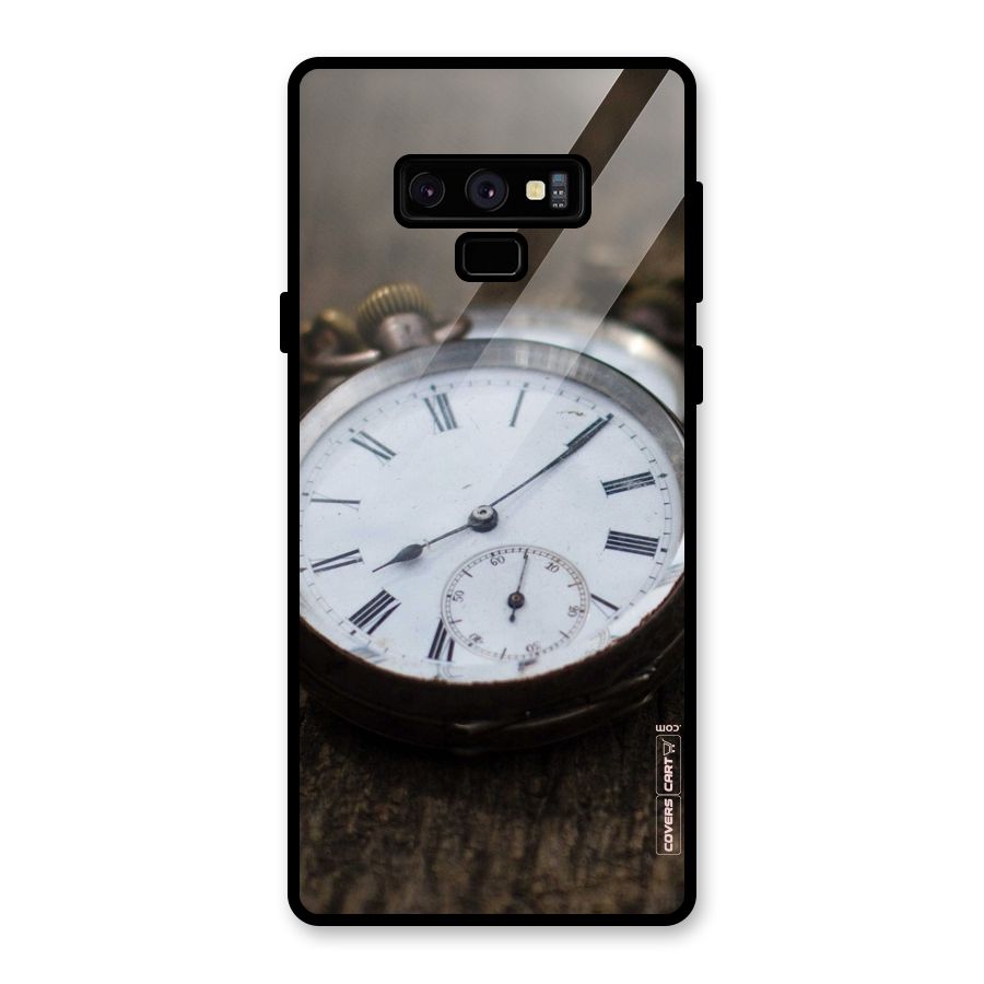Vintage Clock Glass Back Case for Galaxy Note 9