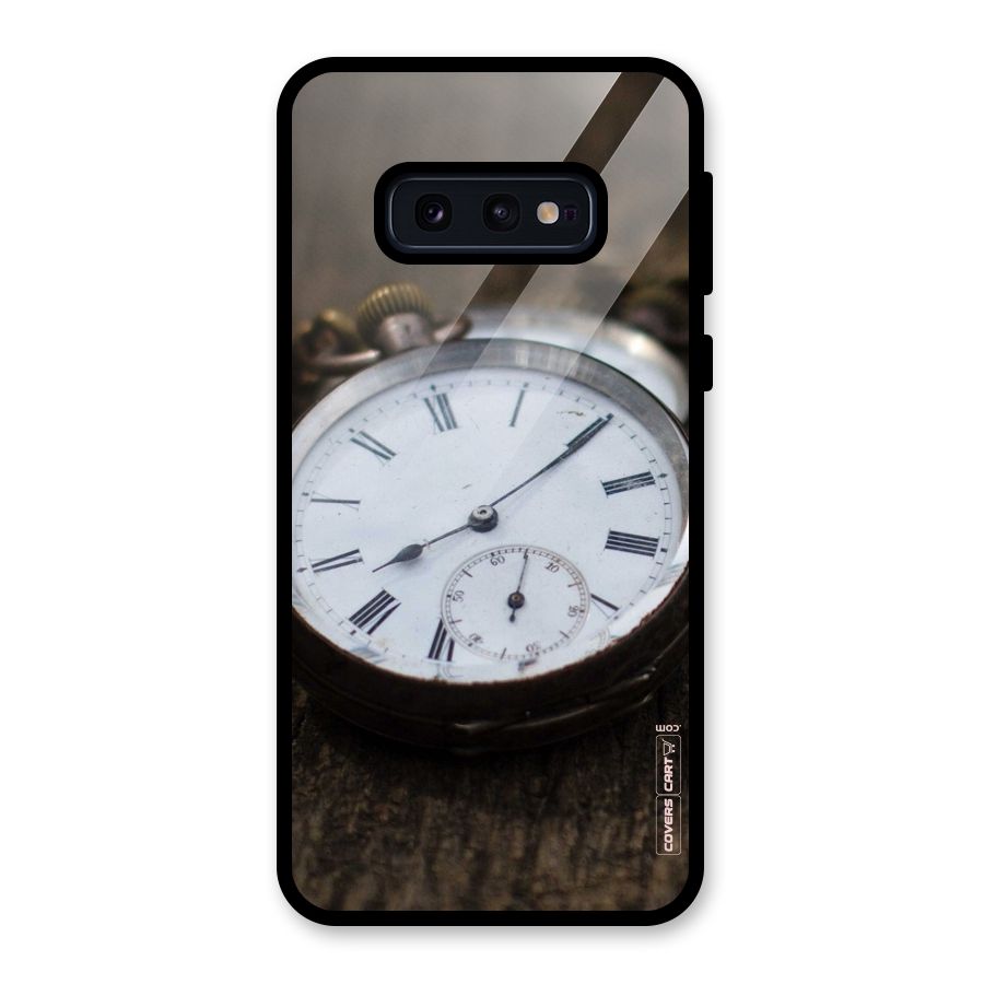 Vintage Clock Glass Back Case for Galaxy S10e