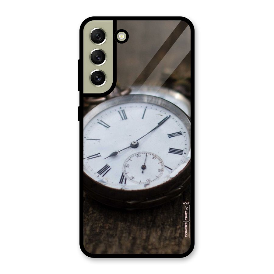Vintage Clock Glass Back Case for Galaxy S21 FE 5G