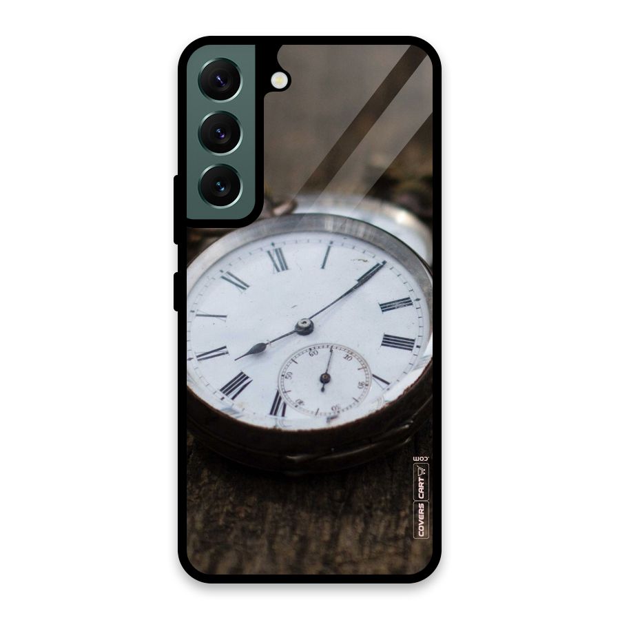 Vintage Clock Glass Back Case for Galaxy S22 5G