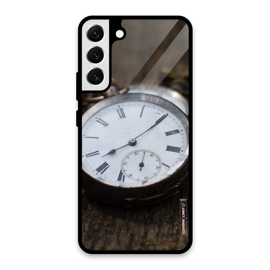Vintage Clock Glass Back Case for Galaxy S22 Plus 5G