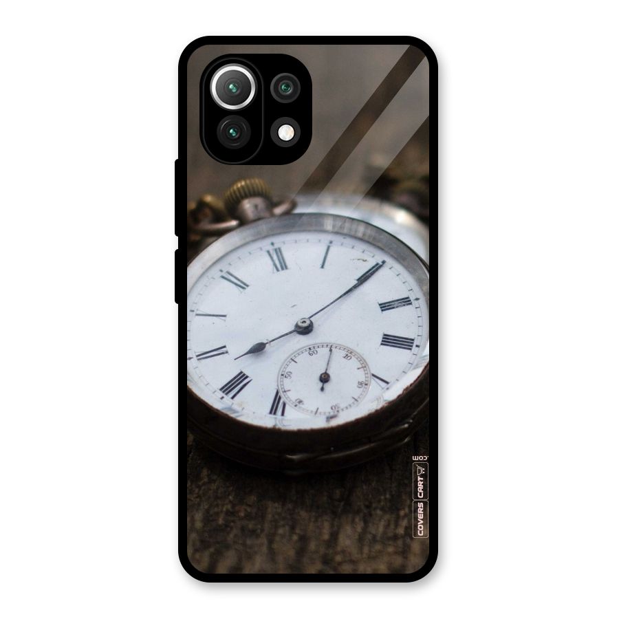 Vintage Clock Glass Back Case for Mi 11 Lite NE 5G