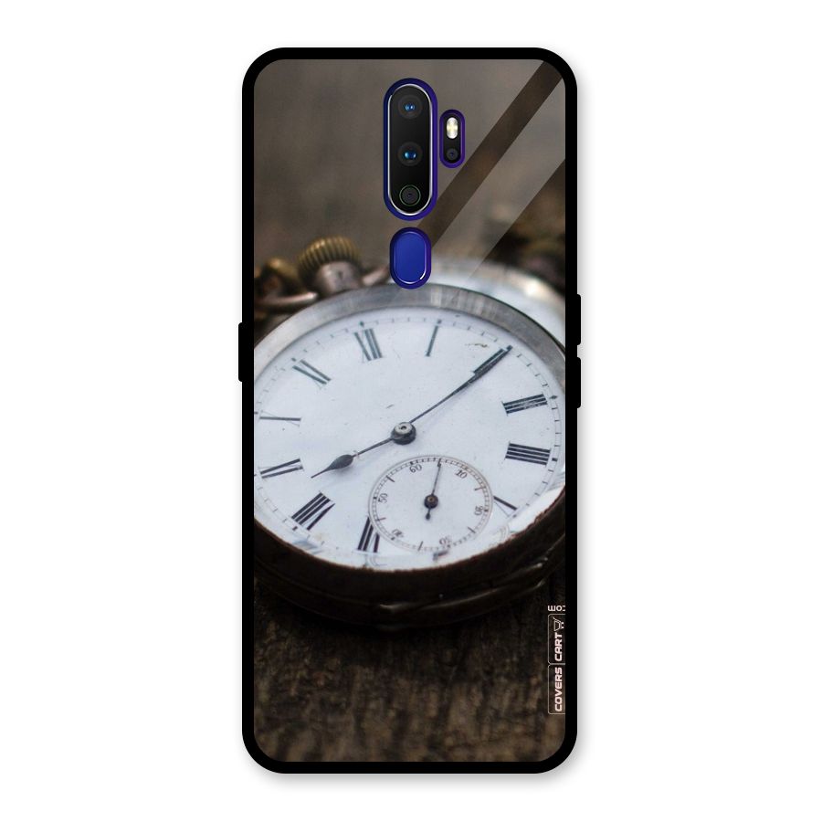 Vintage Clock Glass Back Case for Oppo A9 (2020)