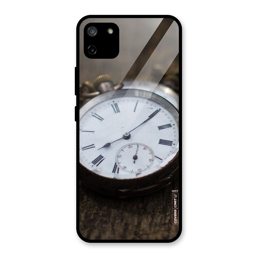 Vintage Clock Glass Back Case for Realme C11