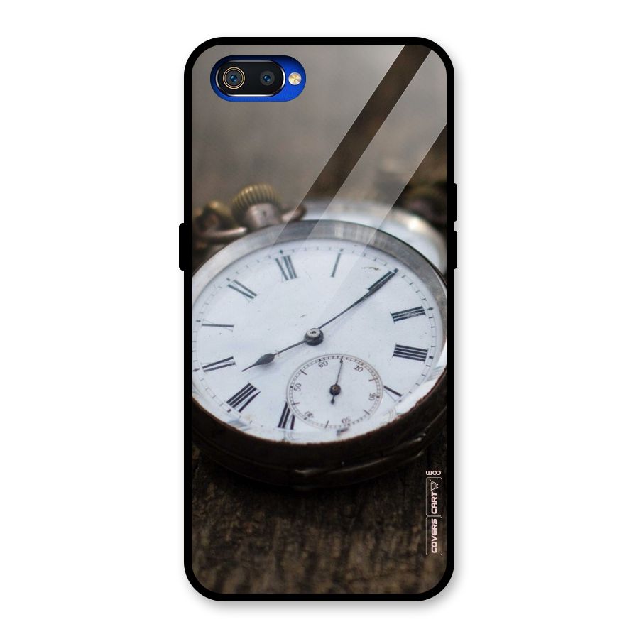 Vintage Clock Glass Back Case for Realme C2