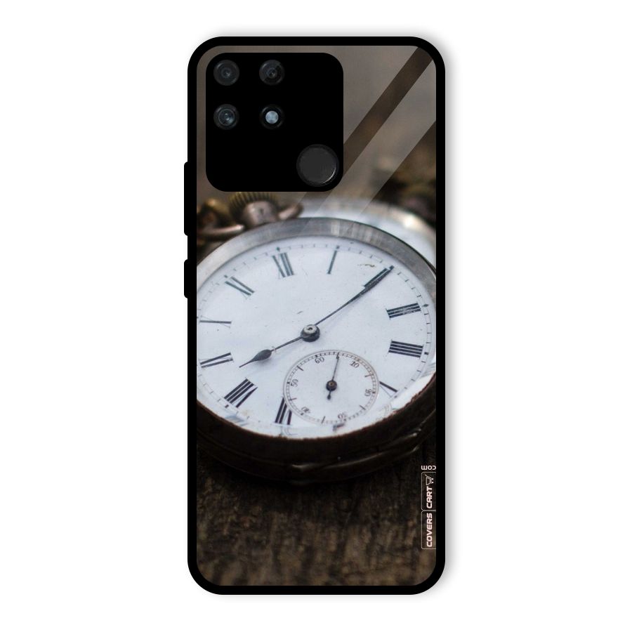 Vintage Clock Glass Back Case for Realme Narzo 50A