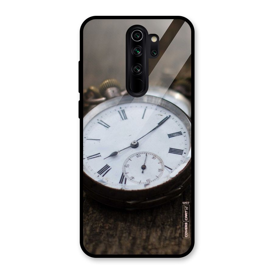 Vintage Clock Glass Back Case for Redmi Note 8 Pro