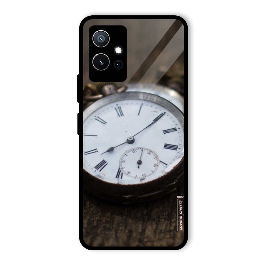 Vintage Clock Glass Back Case for Vivo T1 5G