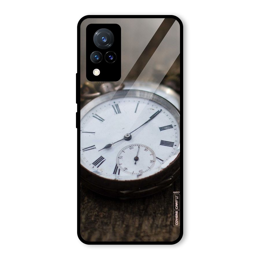 Vintage Clock Glass Back Case for Vivo V21 5G