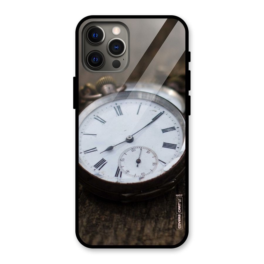 Vintage Clock Glass Back Case for iPhone 12 Pro Max