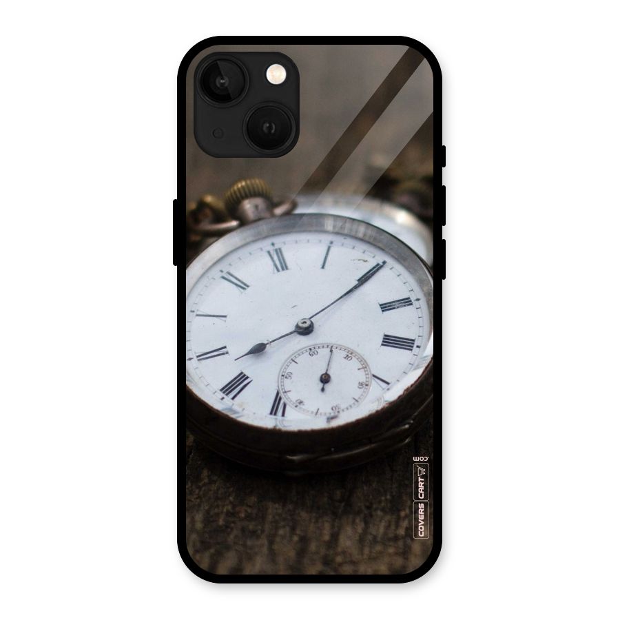 Vintage Clock Glass Back Case for iPhone 13