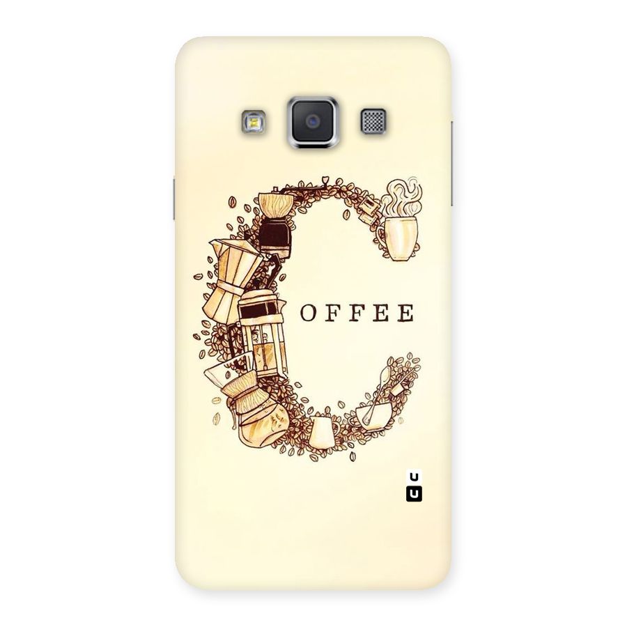 Vintage Coffee Back Case for Galaxy A3