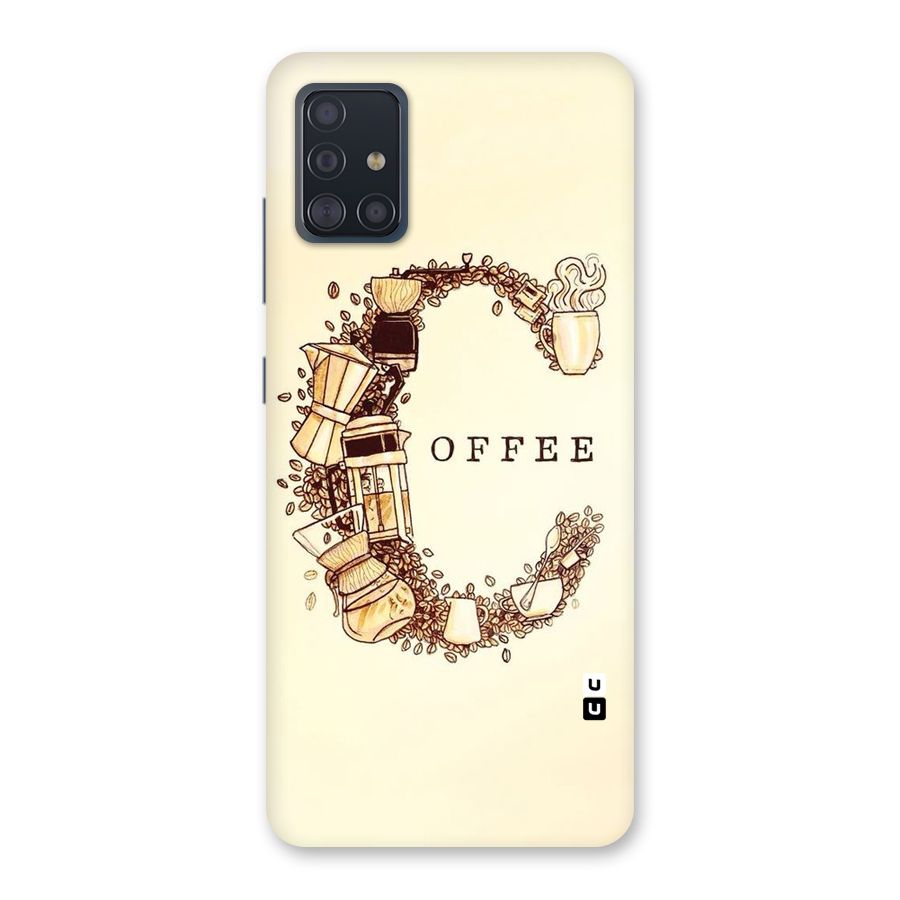 Vintage Coffee Back Case for Galaxy A51