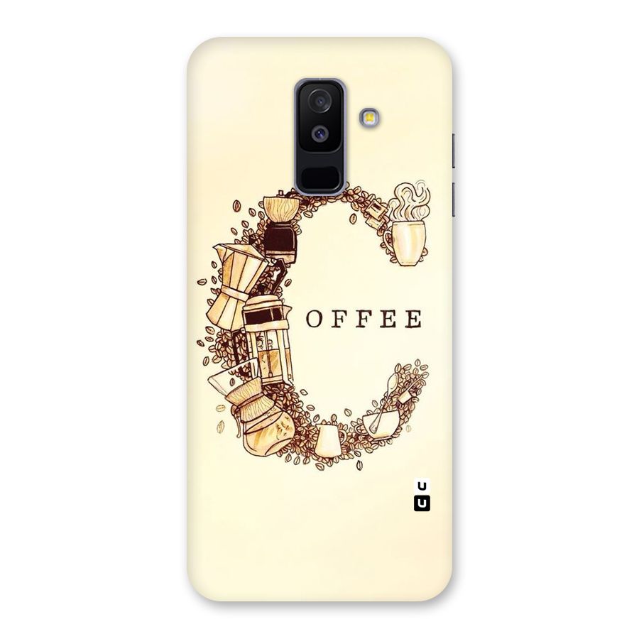 Vintage Coffee Back Case for Galaxy A6 Plus