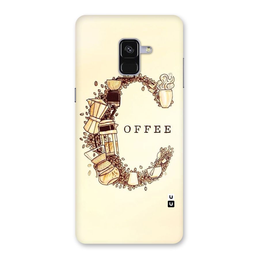 Vintage Coffee Back Case for Galaxy A8 Plus