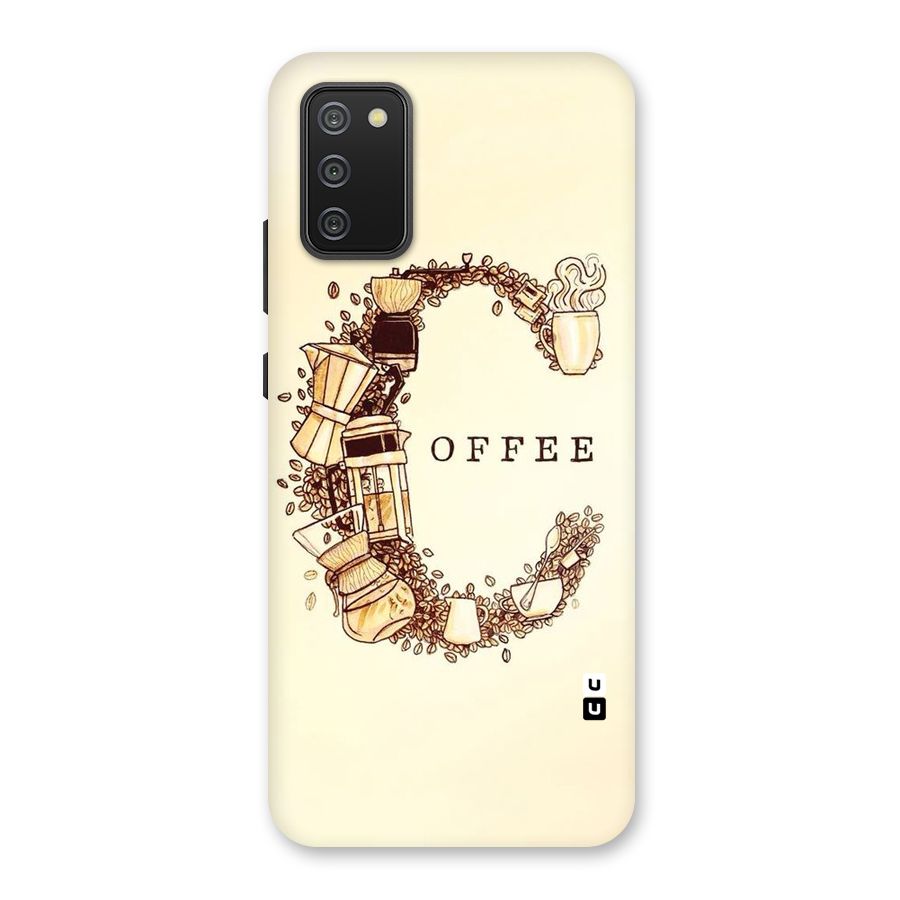 Vintage Coffee Back Case for Galaxy F02s