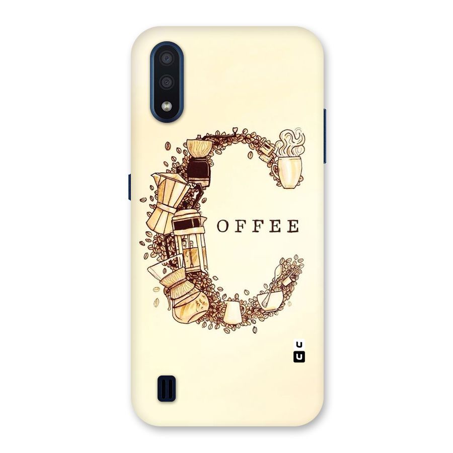 Vintage Coffee Back Case for Galaxy M01