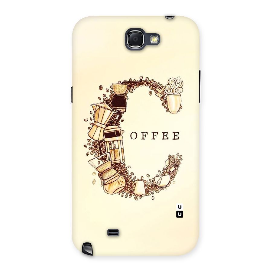 Vintage Coffee Back Case for Galaxy Note 2