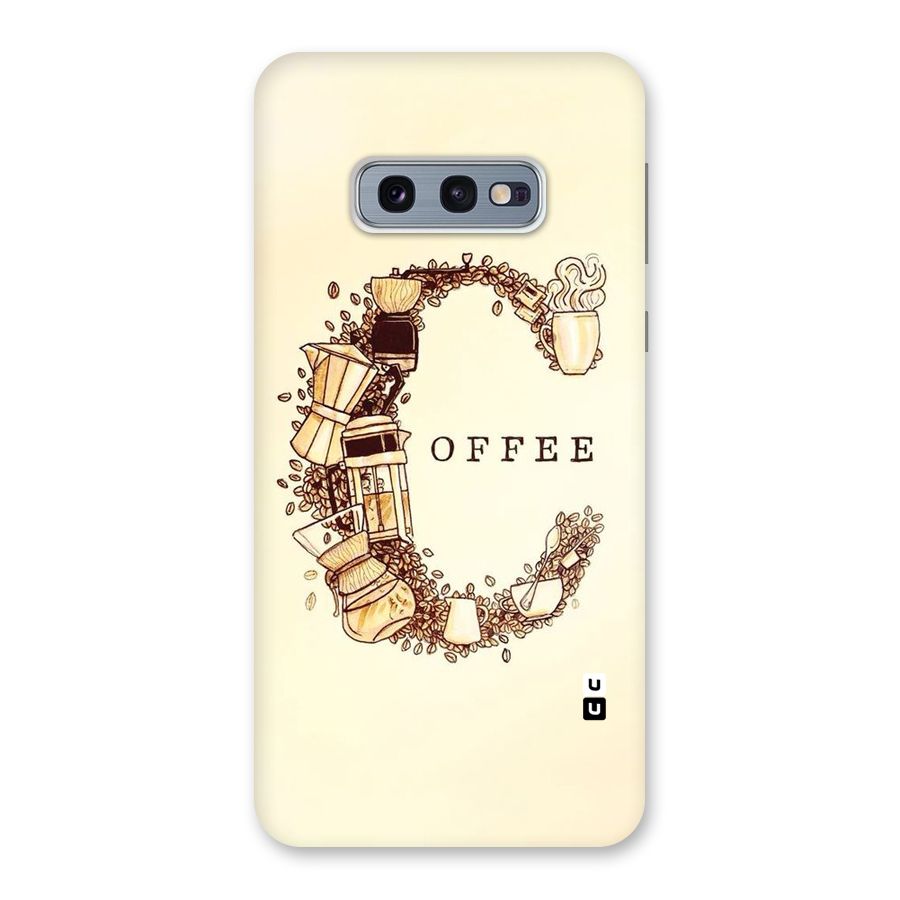 Vintage Coffee Back Case for Galaxy S10e