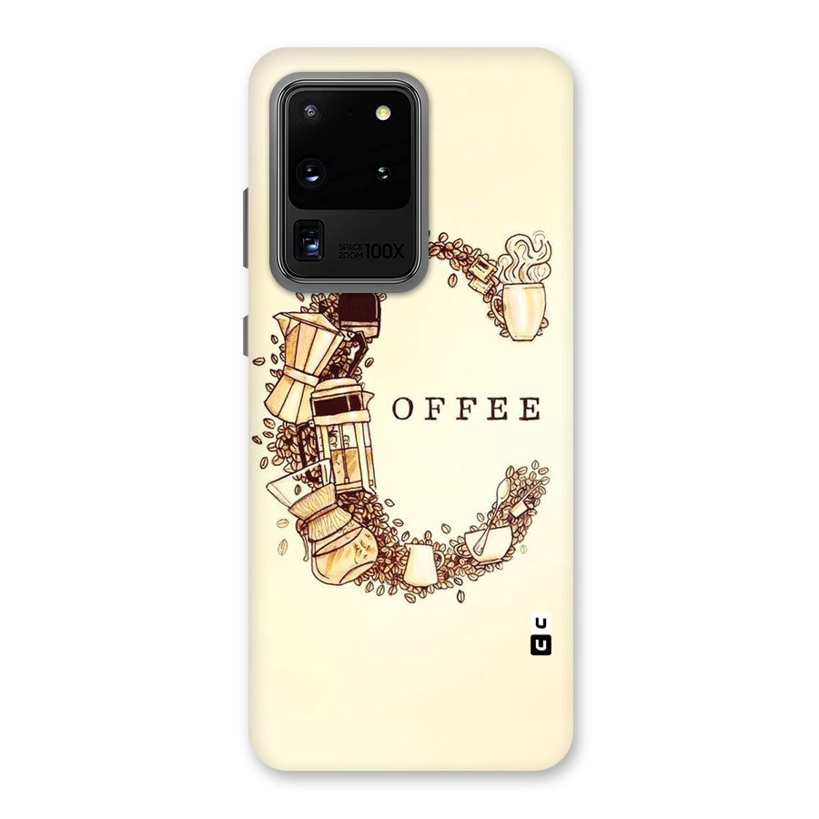 Vintage Coffee Back Case for Galaxy S20 Ultra