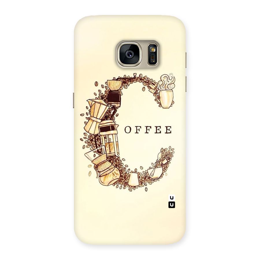 Vintage Coffee Back Case for Galaxy S7