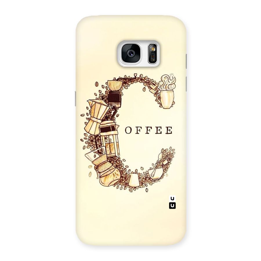 Vintage Coffee Back Case for Galaxy S7 Edge