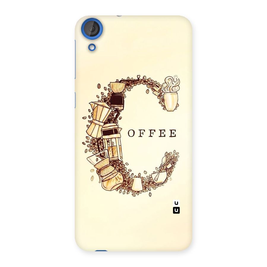 Vintage Coffee Back Case for HTC Desire 820