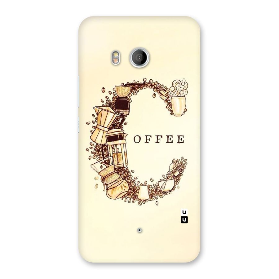 Vintage Coffee Back Case for HTC U11
