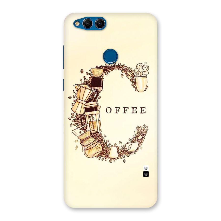 Vintage Coffee Back Case for Honor 7X