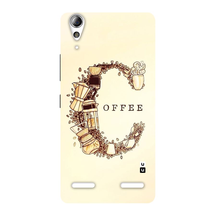 Vintage Coffee Back Case for Lenovo A6000