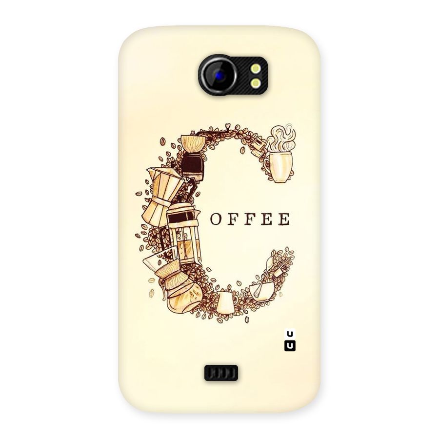 Vintage Coffee Back Case for Micromax Canvas 2 A110