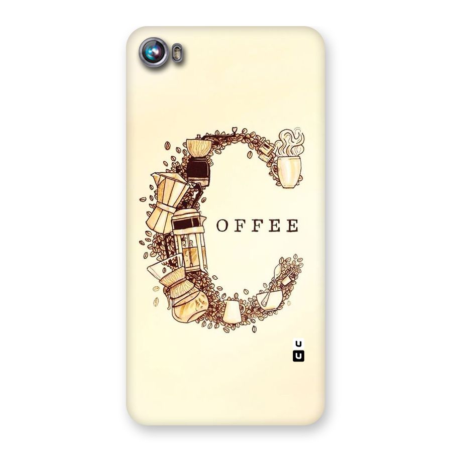 Vintage Coffee Back Case for Micromax Canvas Fire 4 A107