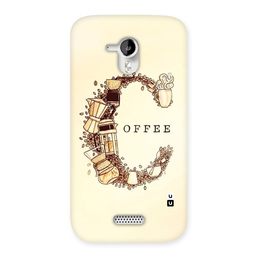 Vintage Coffee Back Case for Micromax Canvas HD A116