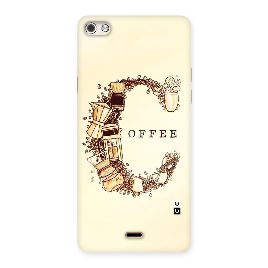 Vintage Coffee Back Case for Micromax Canvas Silver 5