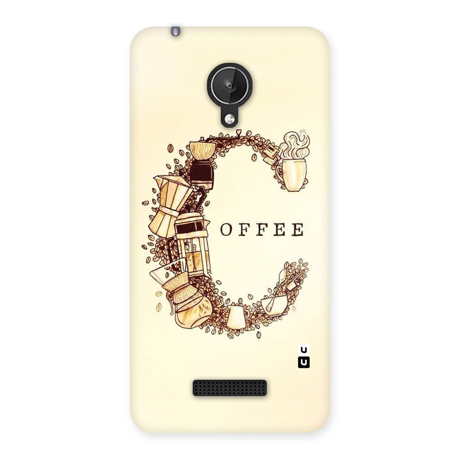 Vintage Coffee Back Case for Micromax Canvas Spark Q380